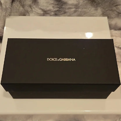 Dolce & Gabbana Cream Oversized Cat-Eye Sunglasses Brand New In Box