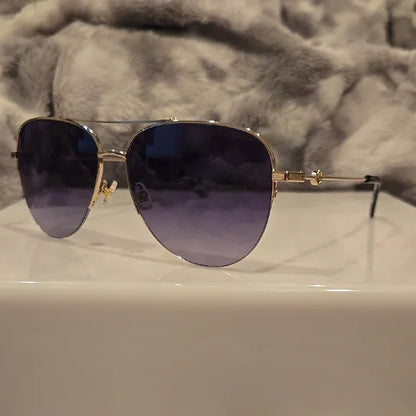 Kate Spade Maise Aviator Sunglasses Brand New In Case