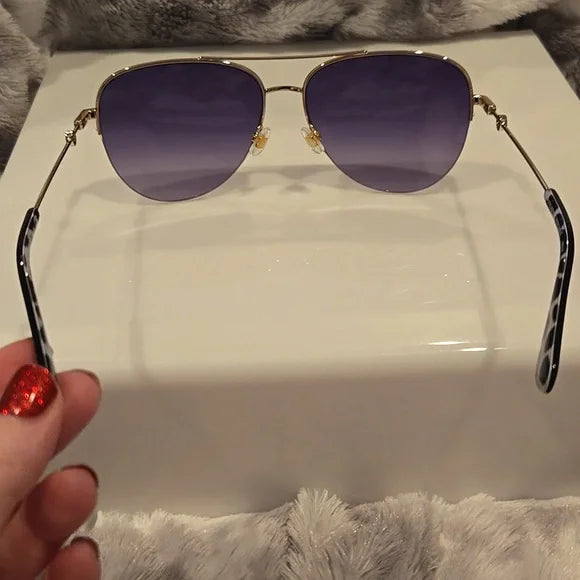 Kate Spade Maise Aviator Sunglasses Brand New In Case