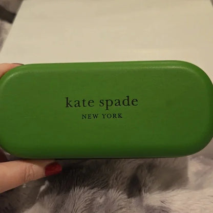 Kate Spade Geneva Blue Aviator Sunglasses Brand New In Case