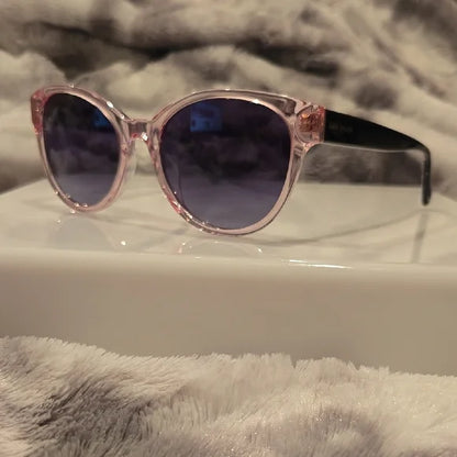 Kate Spade Pink and Black Cat-Eye Nathalie Sunglasses Brand New in Case