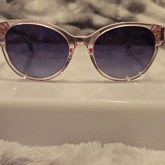 Kate Spade Pink and Black Cat-Eye Nathalie Sunglasses Brand New in Case