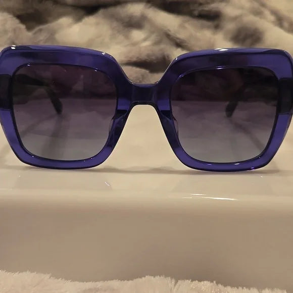 Kate Spade Naomi Blue Oversized Square Sunglasses Brand New in Case