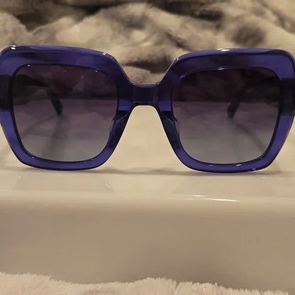 Kate Spade Naomi Blue Oversized Square Sunglasses Brand New in Case