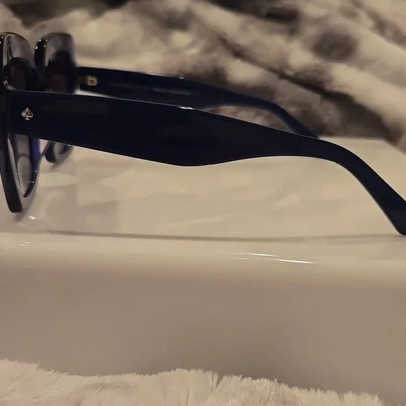 Kate Spade Naomi Blue Oversized Square Sunglasses Brand New in Case