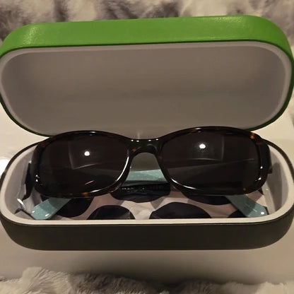 Kate Spade Paxton Brown Tortoiseshell Sunglasses Brand New In Case