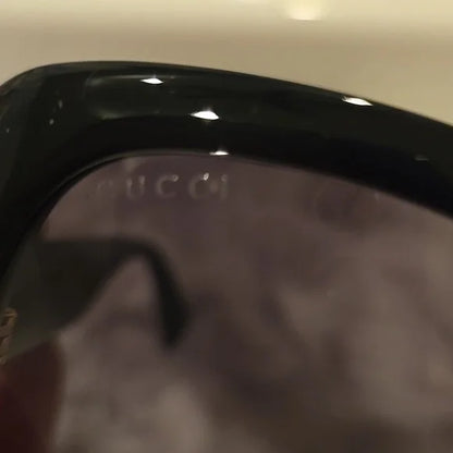 Gucci Black Oversize Sunglasses Brand New in Case