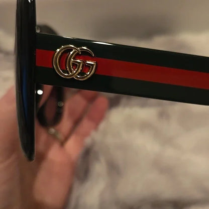 Gucci Black Oversize Sunglasses Brand New in Case