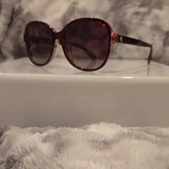 Kate Spade Tamera Burgundy Sunglasses Brand New In Case