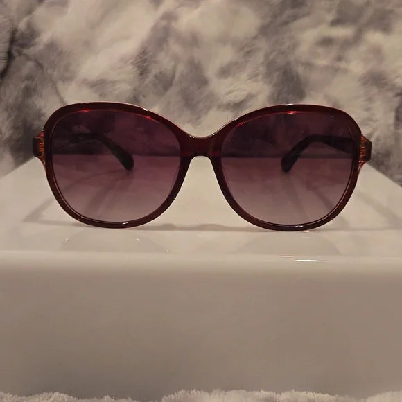 Kate Spade Tamera Burgundy Sunglasses Brand New In Case