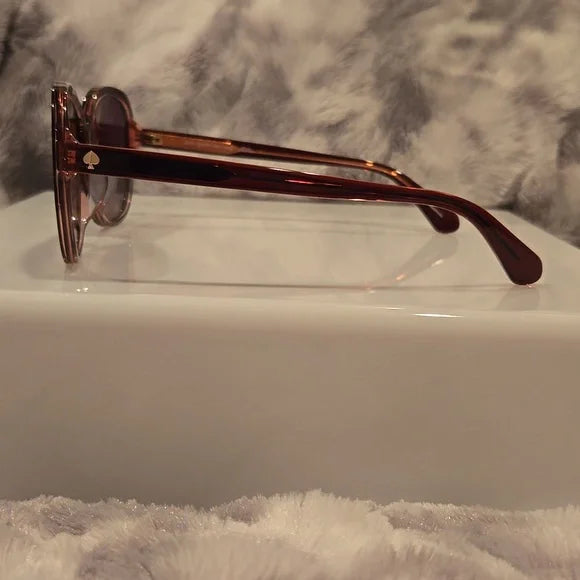 Kate Spade Tamera Burgundy Sunglasses Brand New In Case