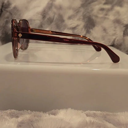 Kate Spade Tamera Burgundy Sunglasses Brand New In Case
