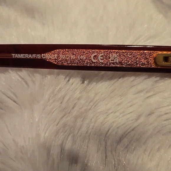 Kate Spade Tamera Burgundy Sunglasses Brand New In Case