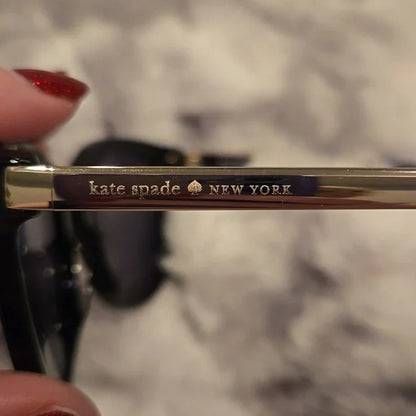 Kate Spade Gayla Black Sunglasses Classic Style Brand New In Case