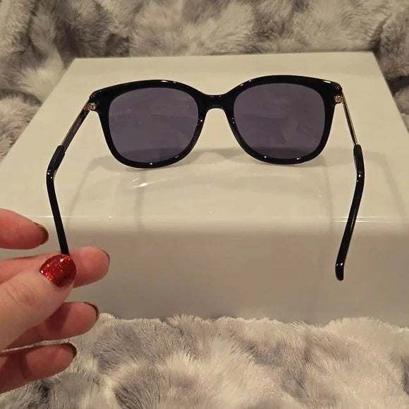Kate Spade Gayla Black Sunglasses Classic Style Brand New In Case