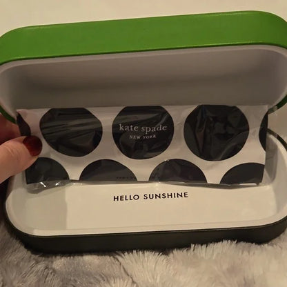 Kate Spade Gayla Black Sunglasses Classic Style Brand New In Case