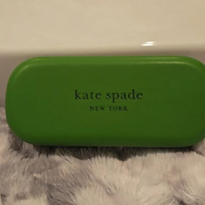 Kate Spade Kiyanna Black Oversized Cat-Eye Sunglasses Brand New in Case