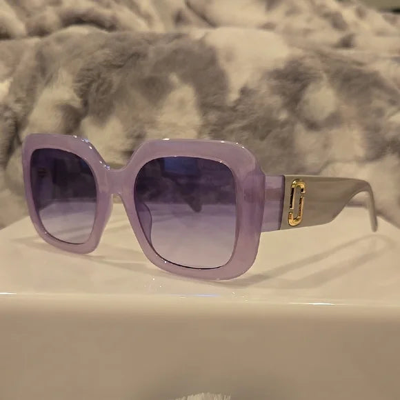 Marc Jacobs Lavender Square Sunglasses Brand New In Case
