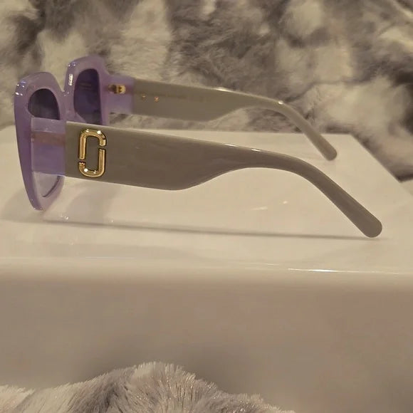Marc Jacobs Lavender Square Sunglasses Brand New In Case
