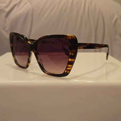 Burberry Checkered Brown Cat Eye Sunglasses brand new in box