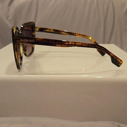 Burberry Checkered Brown Cat Eye Sunglasses brand new in box