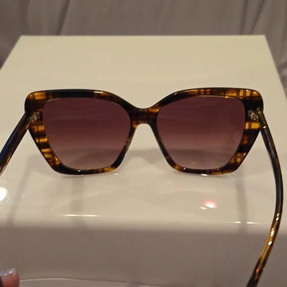 Burberry Checkered Brown Cat Eye Sunglasses brand new in box