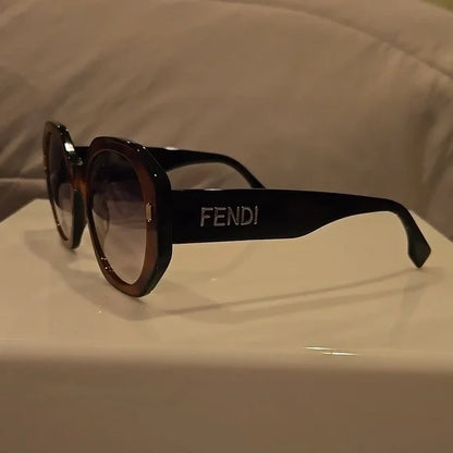 Fendi Tortoise Gray Gradient Brand New Sunglasses with Box