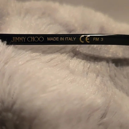 Jimmy Choo Black and Gold River Sunglasses Brand New in Case