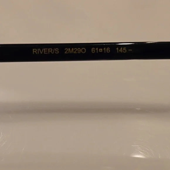 Jimmy Choo Black and Gold River Sunglasses Brand New in Case