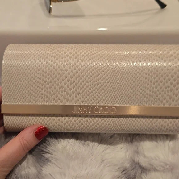 Jimmy Choo Black and Gold River Sunglasses Brand New in Case