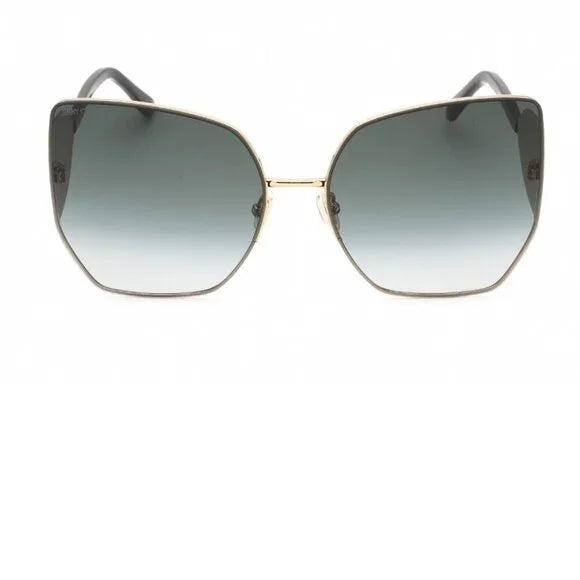 Jimmy Choo Black and Gold River Sunglasses Brand New in Case