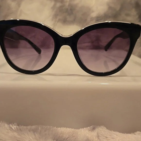 Longchamp Paris Black Cat-Eye Sunglasses Brand New in Case
