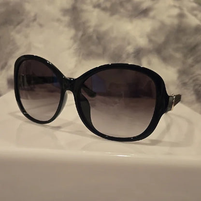 Salvatore Ferragamo Black Oversized Sunglasses Brand New in Case