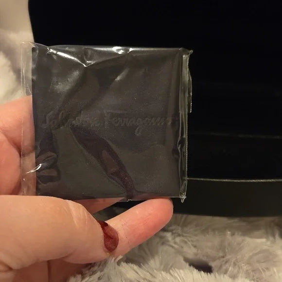 Salvatore Ferragamo Black Oversized Sunglasses Brand New in Case