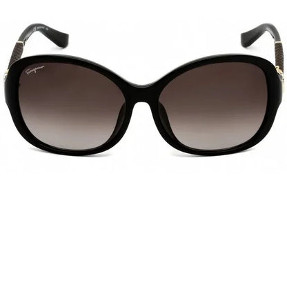 Salvatore Ferragamo Black Oversized Sunglasses Brand New in Case