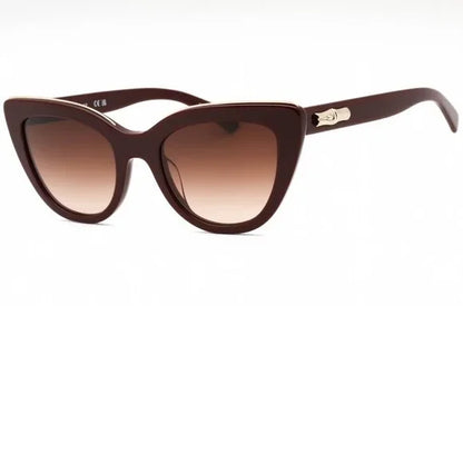 Longchamp Paris Burgundy Cat Eye Sunglasses Brand New In Case