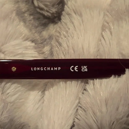 Longchamp Paris Burgundy Cat Eye Sunglasses Brand New In Case