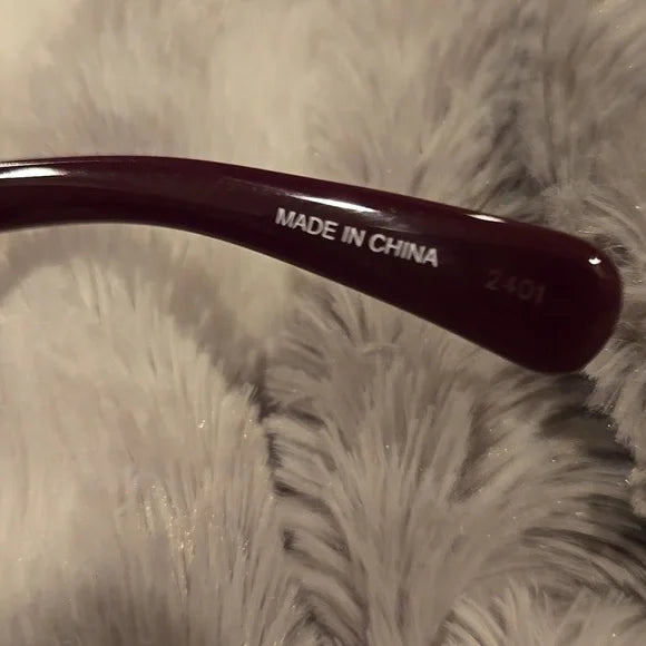 Longchamp Paris Burgundy Cat Eye Sunglasses Brand New In Case