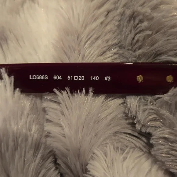 Longchamp Paris Burgundy Cat Eye Sunglasses Brand New In Case