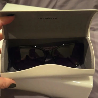 Liz Claiborne Black Sunglasses brand new in case