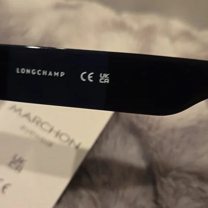 Longchamp Paris Black Oversized Sunglasses Brand New in Case