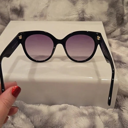 Longchamp Paris Black Oversized Sunglasses Brand New in Case