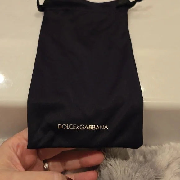 Dolce & Gabbana Black on Zebra Gray Gradient Sunglasses Brand New In Box