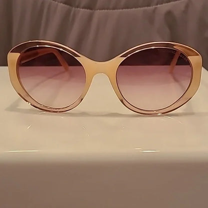 Marc Jacobs Pink Peach Burgundy Sunglasses brand new in box