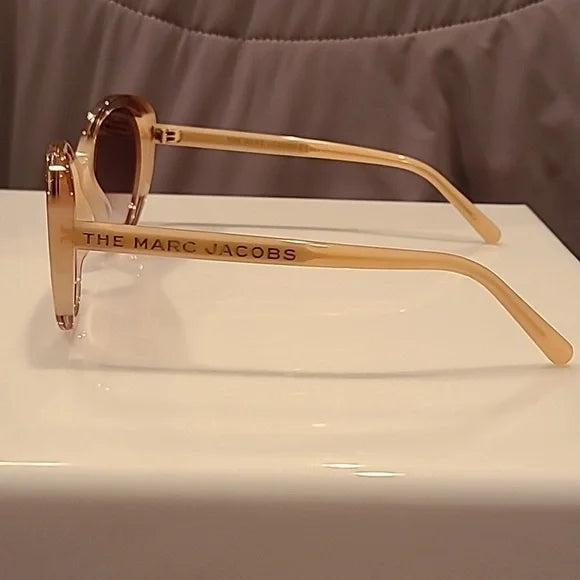 Marc Jacobs Pink Peach Burgundy Sunglasses brand new in box