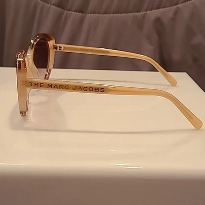 Marc Jacobs Pink Peach Burgundy Sunglasses brand new in box