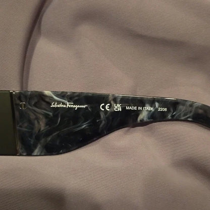 Ferragamo marble gray cat eye Sunglasses brand new in box