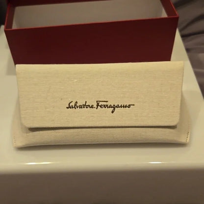Ferragamo marble gray cat eye Sunglasses brand new in box