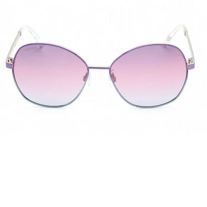 Swarovski Pastel Gradient round metal Sunglasses brand new in case