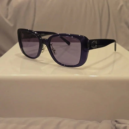 Coach Blue Transparent Sunglasses brand new in case